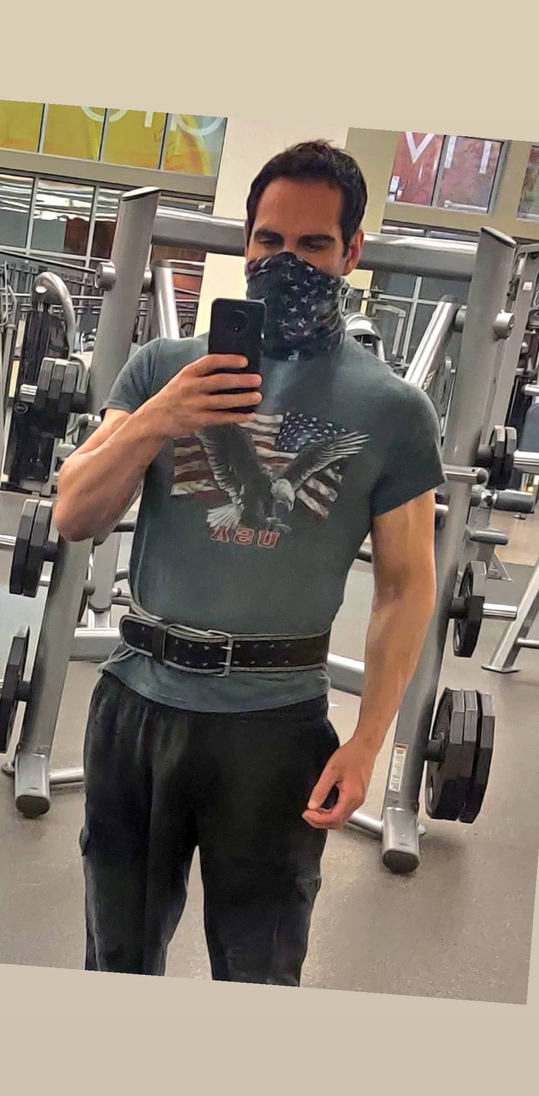 Israel Joffe back at the gym post Covid-19