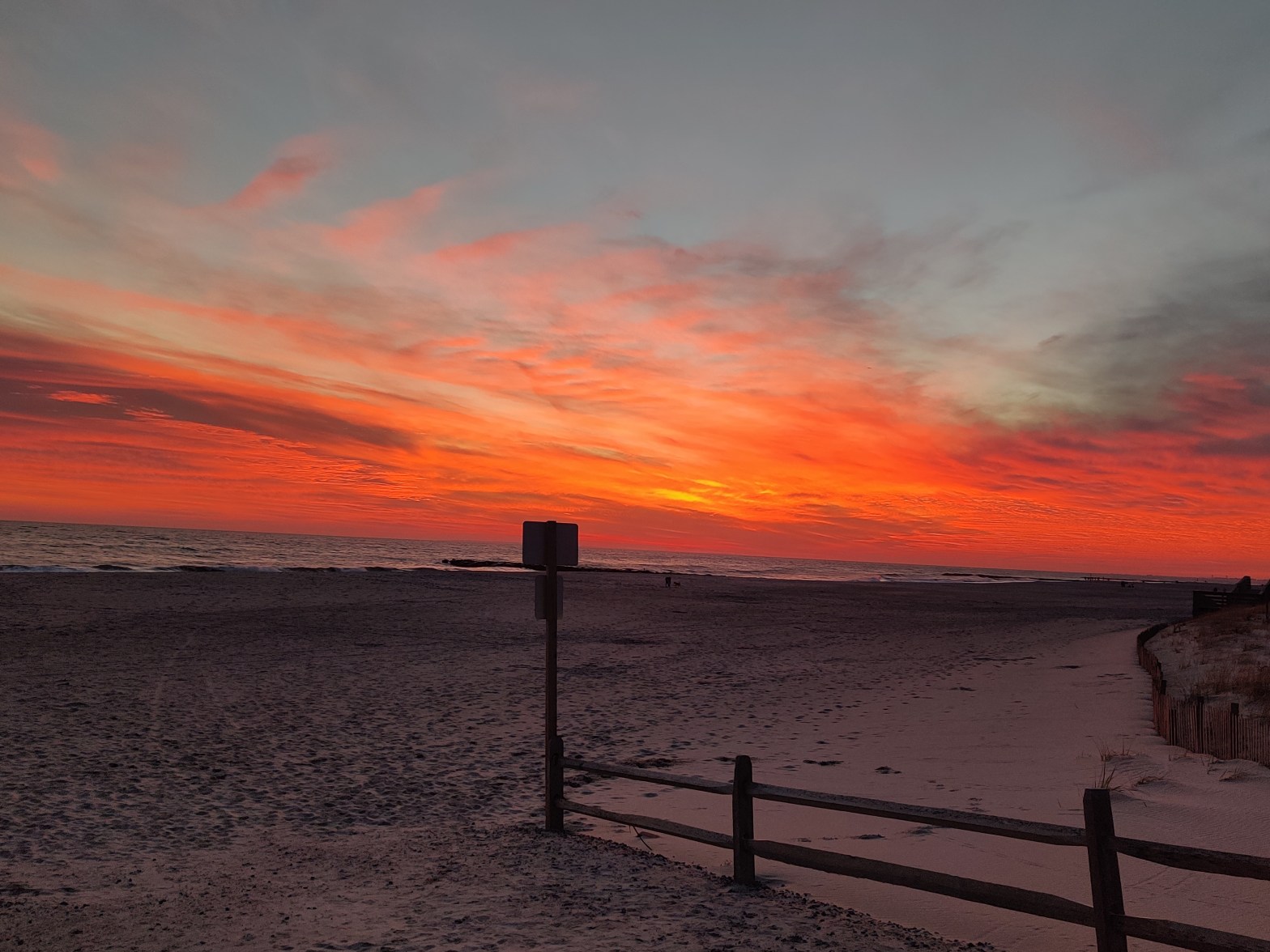 Israel Joffe incredible sunset in Long Beach NY
